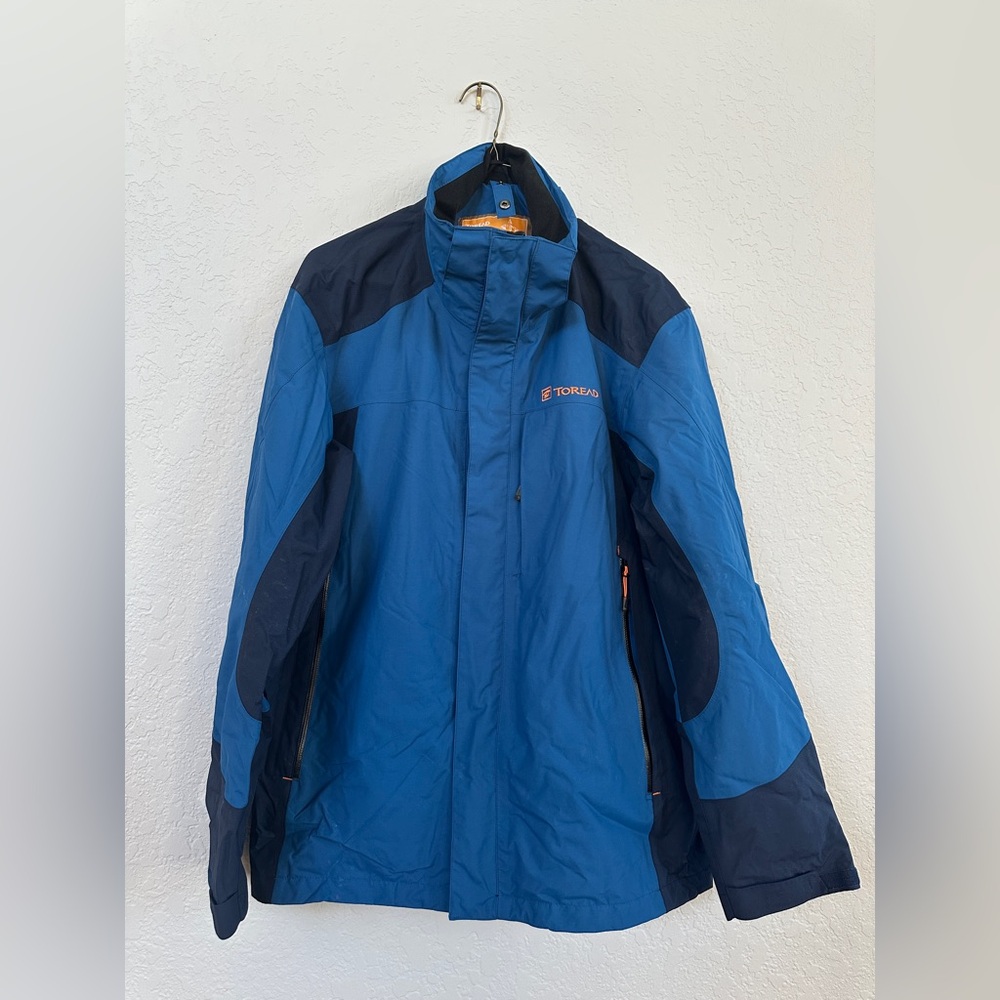 Toread Trekking Men's Waterproof Lightweight Windbreaker Jacket Size L Full Zip